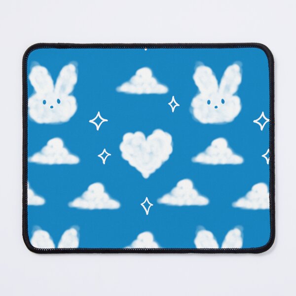 Item preview, Dreamy Cloud Rabbit & Celestial Stars Seamless Pattern designed and sold by Niji Hibana.