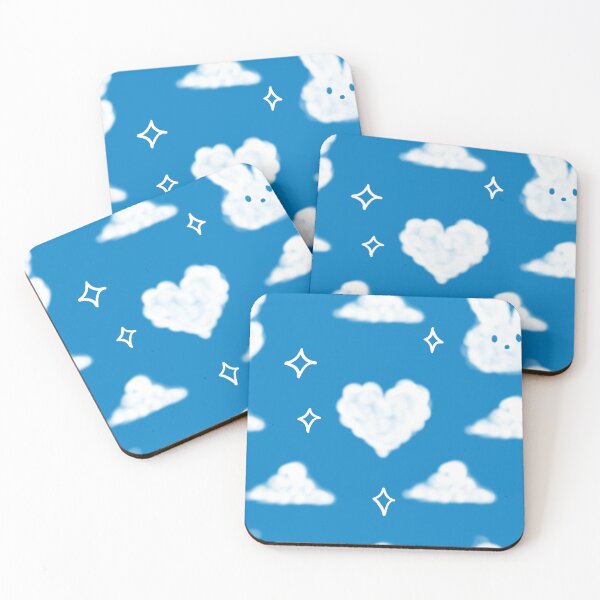 Item preview, Dreamy Cloud Rabbit & Celestial Stars Seamless Pattern designed and sold by Niji Hibana.