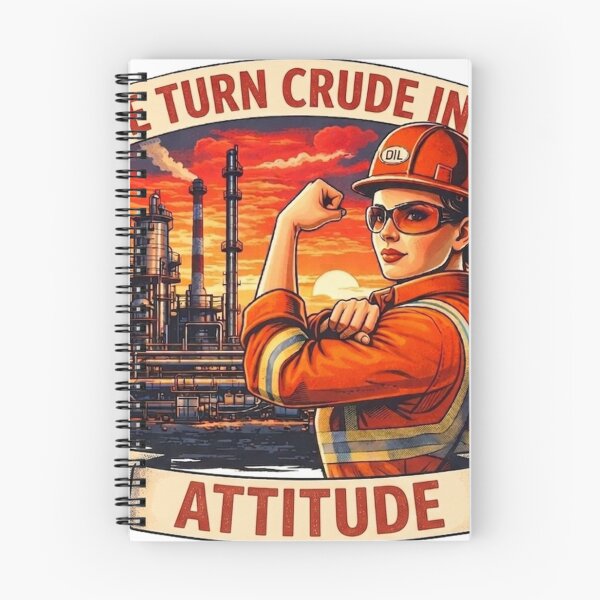 Item preview, Oil Refinery WE TURN CRUDE INTO ATTITUDE designed and sold by ryanapples2.