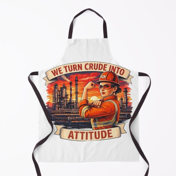 Item preview, Oil Refinery WE TURN CRUDE INTO ATTITUDE designed and sold by ryanapples2.