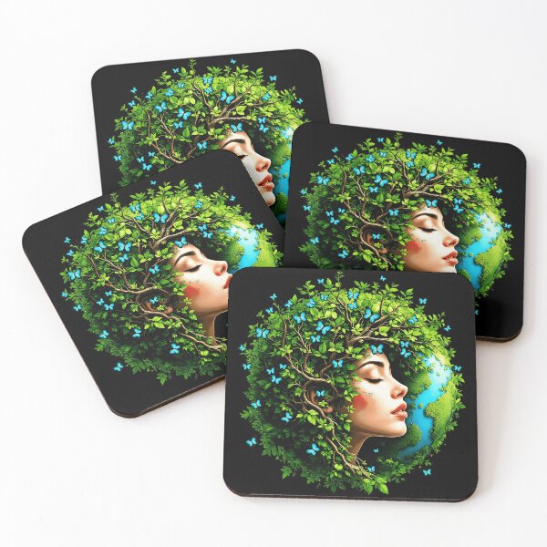 Item preview, Mother Earth Vintage Earth Day Nature Portrait designed and sold by zamiokaline.