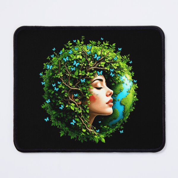 Item preview, Mother Earth Vintage Earth Day Nature Portrait designed and sold by zamiokaline.