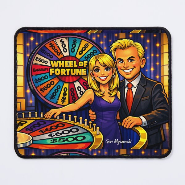 Item preview, Wheel of Fortune Pat and Vanna designed and sold by The Art Queen Of Michigan .