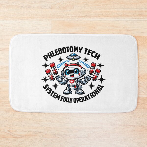 Item preview, Cute Robot Phlebotomy Tech Sci-Fi Chaos Sticker for National Phlebotomists Recognition Week designed and sold by ClinicalHubs.