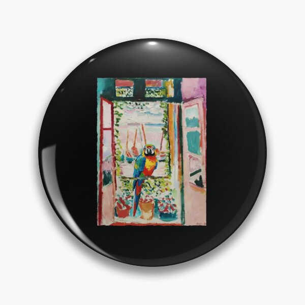 Item preview, Colorful Parrot Window Painting Mediterranean Style designed and sold by JordynLadukeg65.