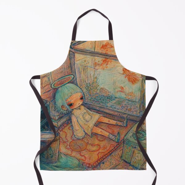 Item preview, Dreamy Aquarium Girl Pastel Illustration designed and sold by eliramaison.