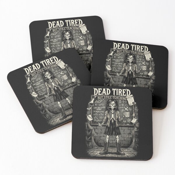 Item preview, Dead Tired But Still Teaching Funny Skeleton Teacher Gothic designed and sold by printedartgoods.