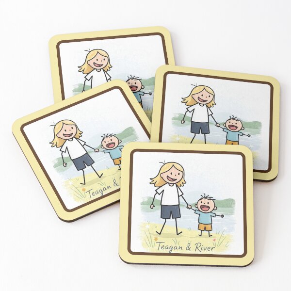 Item preview, Teagan and River holding hands by the lake designed and sold by Rue Market.