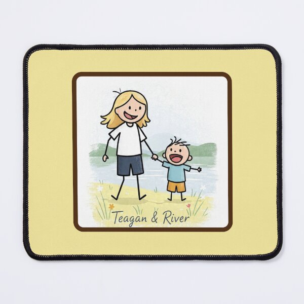 Item preview, Teagan and River holding hands by the lake designed and sold by Rue Design Company.