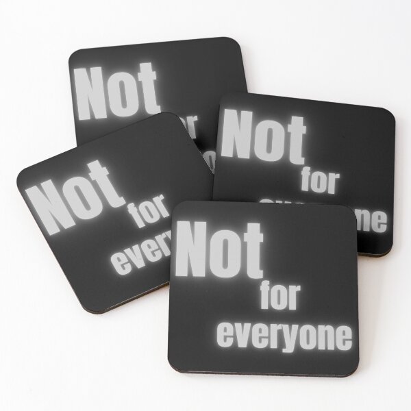 Item preview, Not For Everyone Glow Aesthetic Streetwear Quote designed and sold by byLizedesigns.