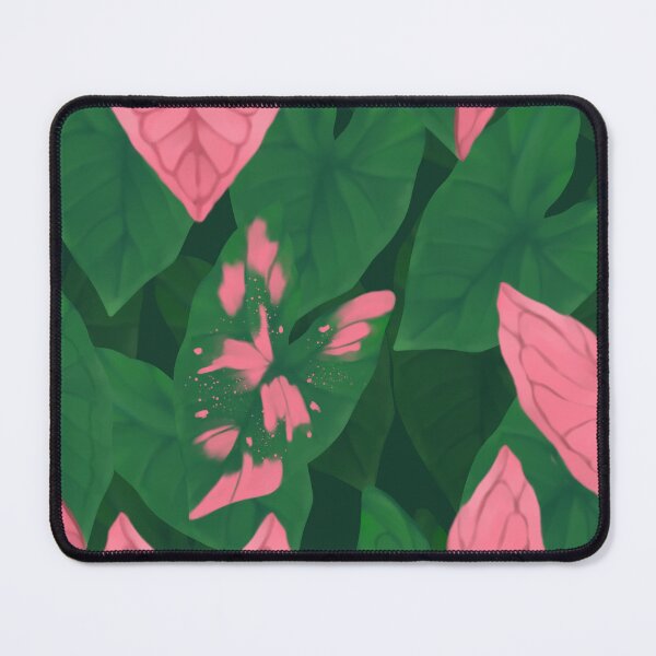 Item preview, Pink Splash Caladium Leaves - Aesthetic Tropical Pastel Botanical Pattern designed and sold by Niji Hibana.