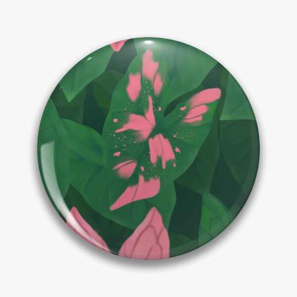 Item preview, Pink Splash Caladium Leaves - Aesthetic Tropical Pastel Botanical Pattern designed and sold by Niji Hibana.