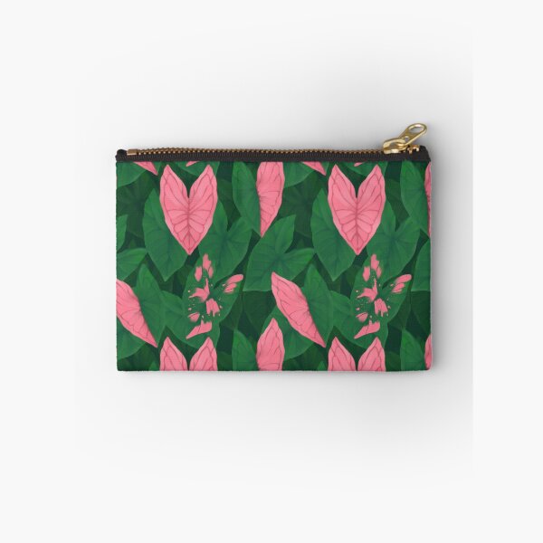 Item preview, Pink Splash Caladium Leaves - Aesthetic Tropical Pastel Botanical Pattern designed and sold by Niji Hibana.