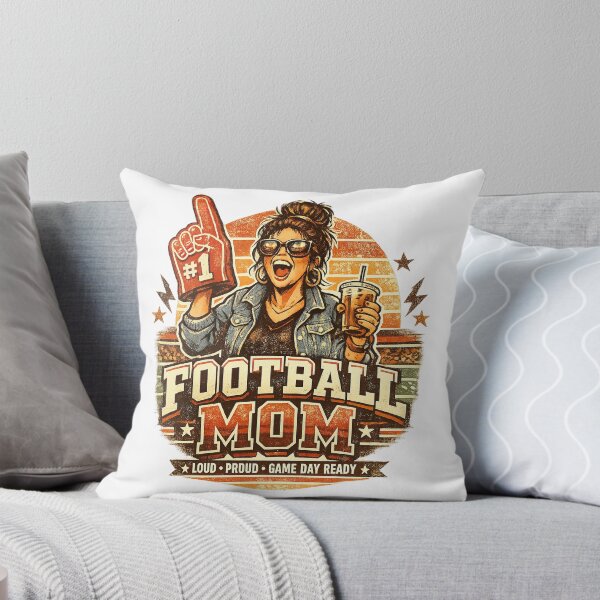 Item preview, Football Mom, Retro Vintage Style designed and sold by graphic-genie.