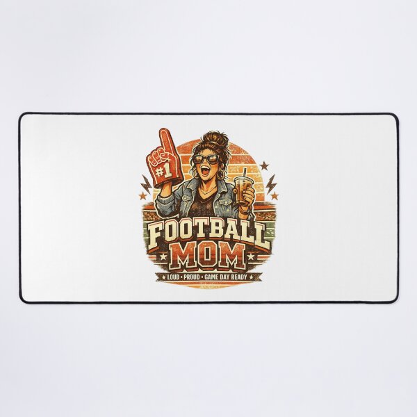 Item preview, Football Mom, Retro Vintage Style designed and sold by graphic-genie.