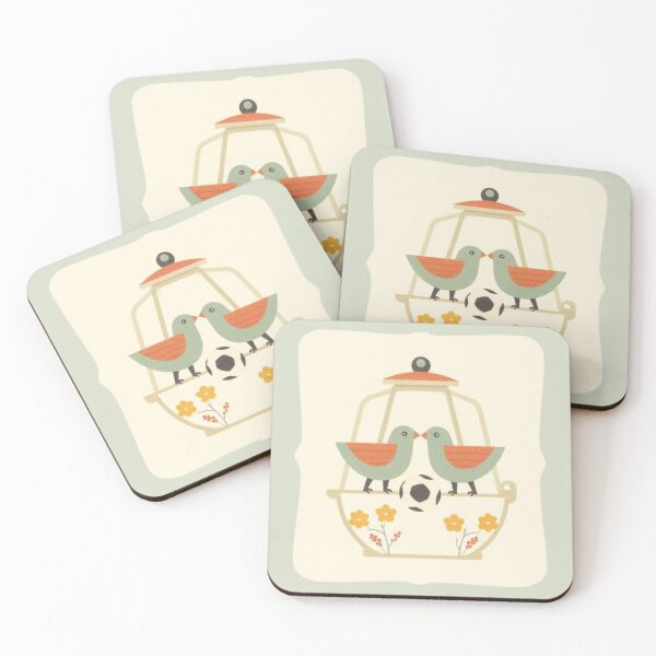 Item preview, Folk Soccer Birds designed and sold by mellow-koko.