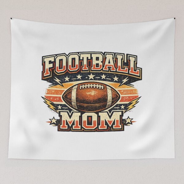 Item preview, Football Mom, Retro Vintage Style designed and sold by graphic-genie.