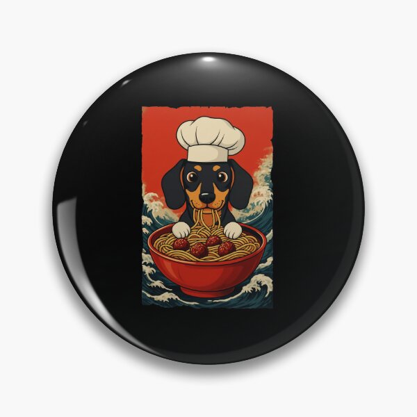 Item preview, Dachshund Ramen Dog Funny Noodle  designed and sold by JordynLadukeg65.