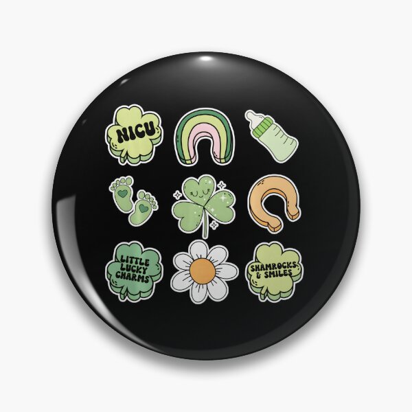 Item preview, NICU Crew St Patricks Day Lucky Icons designed and sold by zamiokaline.
