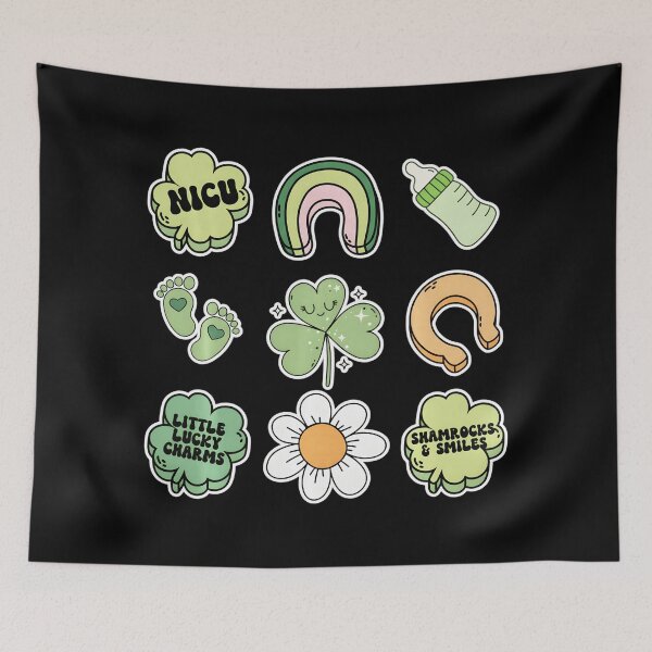 Item preview, NICU Crew St Patricks Day Lucky Icons designed and sold by zamiokaline.