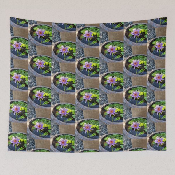 Item preview, Purple Water Lily in a Pot designed and sold by Facebook.com/ ArtByAmyMinori.