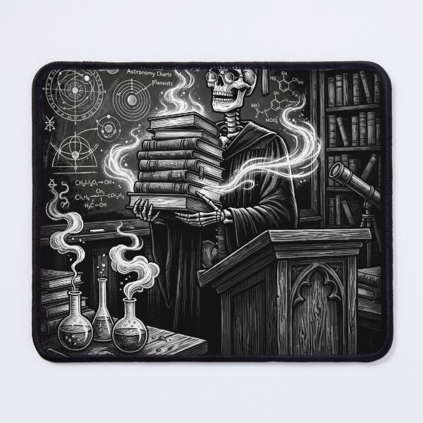 Item preview, Educated Enough To Be Dangerous Skeleton Professor Gothic designed and sold by printedartgoods.