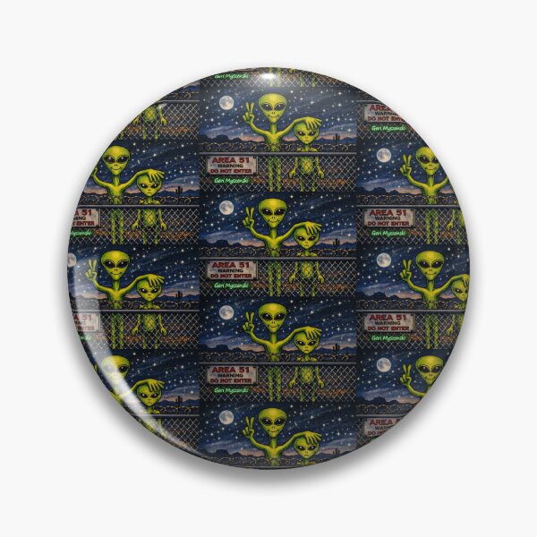 Item preview, Area 51 Warning Do Not Enter Aliens designed and sold by The Art Queen Of Michigan .