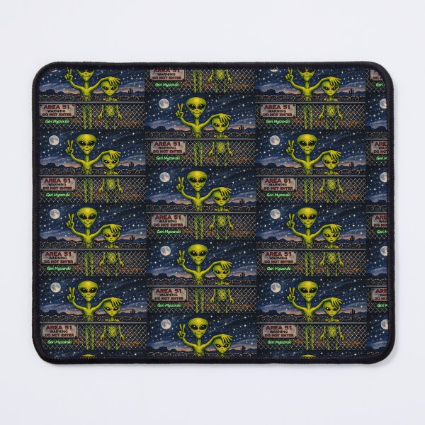 Item preview, Area 51 Warning Do Not Enter Aliens designed and sold by The Art Queen Of Michigan .