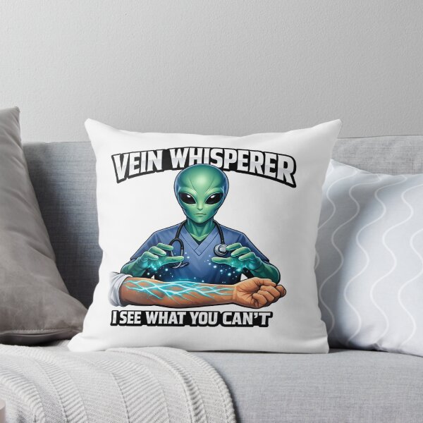 Item preview, Funny Alien Phlebotomist Meme Design Vein Whisperer Blood Draw Tech Humor Gift for Phlebotomy Week Halloween Sci Fi Medical Nerd designed and sold by ClinicalHubs.