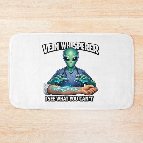 Item preview, Funny Alien Phlebotomist Meme Design Vein Whisperer Blood Draw Tech Humor Gift for Phlebotomy Week Halloween Sci Fi Medical Nerd designed and sold by ClinicalHubs.