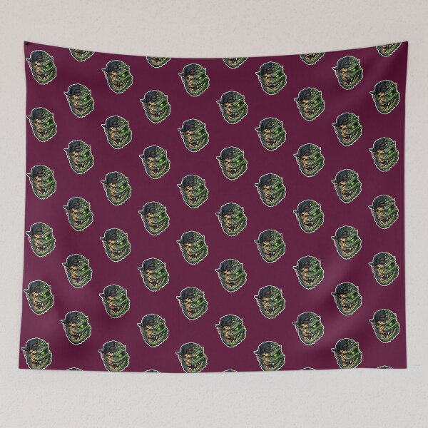 Item preview, Half Crocodile Monster Streetwear Sticker – Neon Green Hybrid Reptile Art designed and sold by KrishAuraa.