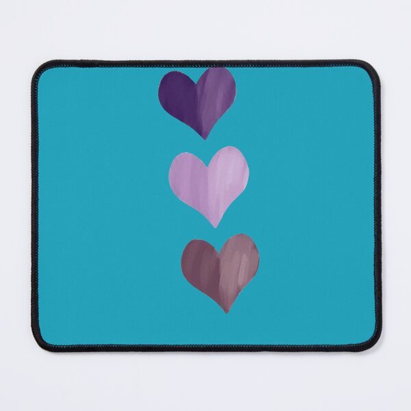 Item preview, Hand- Painted Purple Hearts Trio - Minimalist Boho Aesthetic designed and sold by digitalbob60.