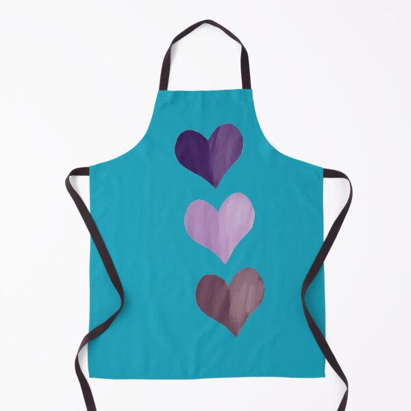 Item preview, Hand- Painted Purple Hearts Trio - Minimalist Boho Aesthetic designed and sold by digitalbob60.