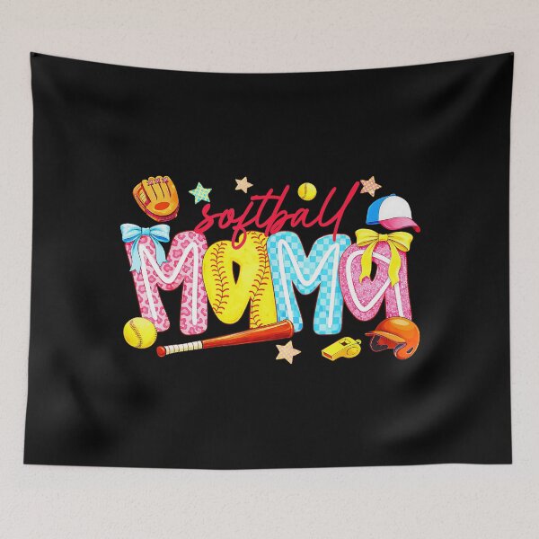 Item preview, Softball Mama Coquette Game Day Bow Style designed and sold by zamiokaline.