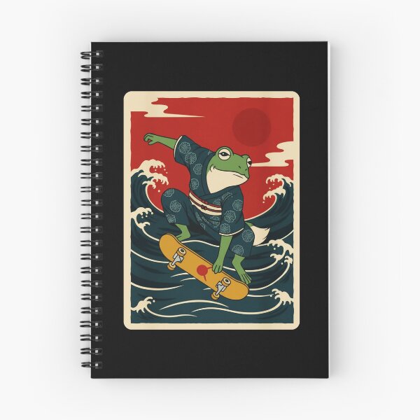 Item preview, Skateboard Frog Japanese Wave Retro  designed and sold by JordynLadukeg65.