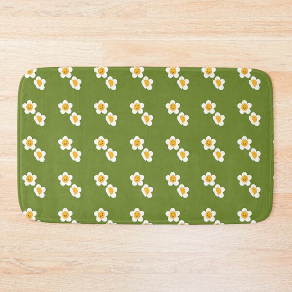 Item preview, Retro Groovy Smiley Daisy Pattern - 70s Flower Power Dopamine Decor designed and sold by Niji Hibana.