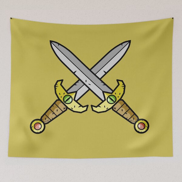 Item preview, Crossed fantasy swords of awesomenous! designed and sold by AlfreyArt.