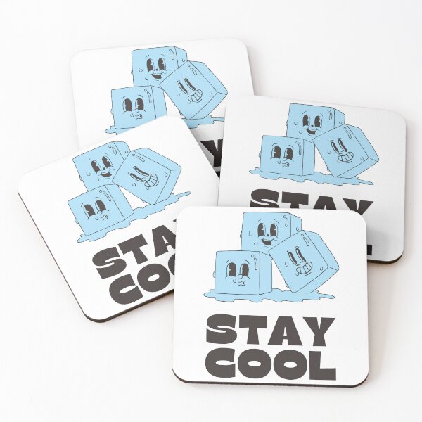 Item preview, Funny Ice Cube Illustration – Stay Cool Quote designed and sold by Anomaly 404 Error.
