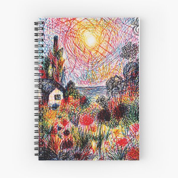 Item preview, Chaotic Garden Sketch with Cottage and Sun designed and sold by Modaozushi216.