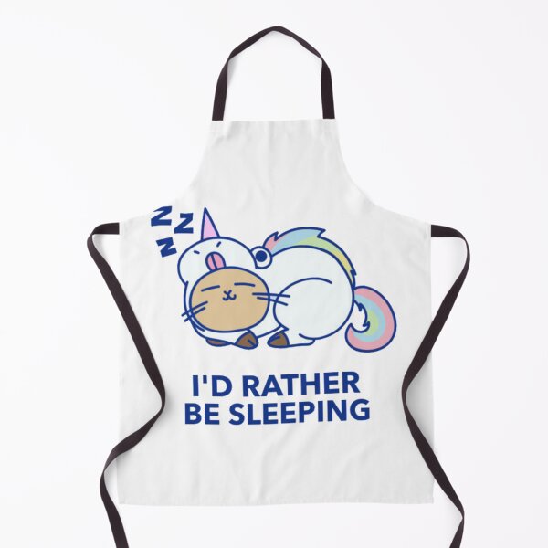 Item preview, I'd Rather Be Sleeping - Kawaii Cat in Unicorn Onesie designed and sold by GenZFashion000.