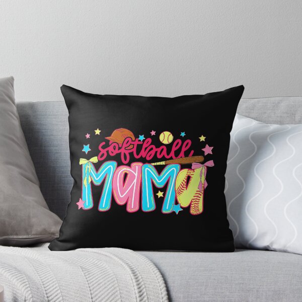Item preview, Softball Mama Preppy Bow Game Day Style designed and sold by zamiokaline.