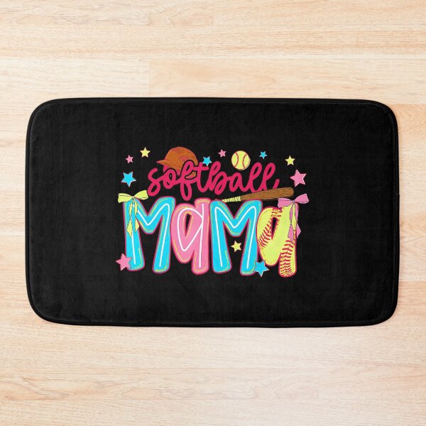 Item preview, Softball Mama Preppy Bow Game Day Style designed and sold by zamiokaline.