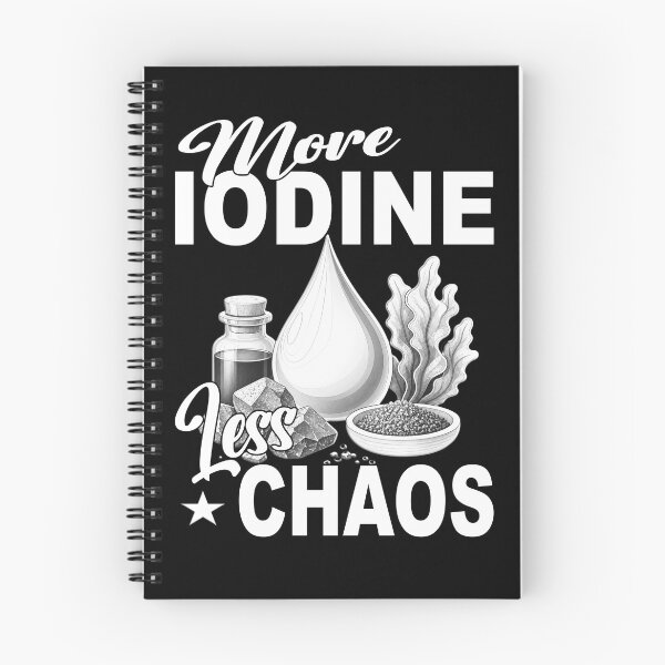 Item preview, More Iodine Less Chaos - Monochrome Wellness Supplement Mineral Thyroid Management Hashimoto's  designed and sold by Jt41.