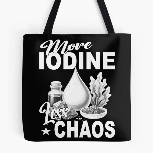 Item preview, More Iodine Less Chaos - Monochrome Wellness Supplement Mineral Thyroid Management Hashimoto's  designed and sold by Jt41.