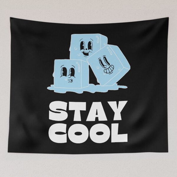 Item preview, Copy of Funny Ice Cube Illustration – Stay Cool Quote designed and sold by Anomaly 404 Error.