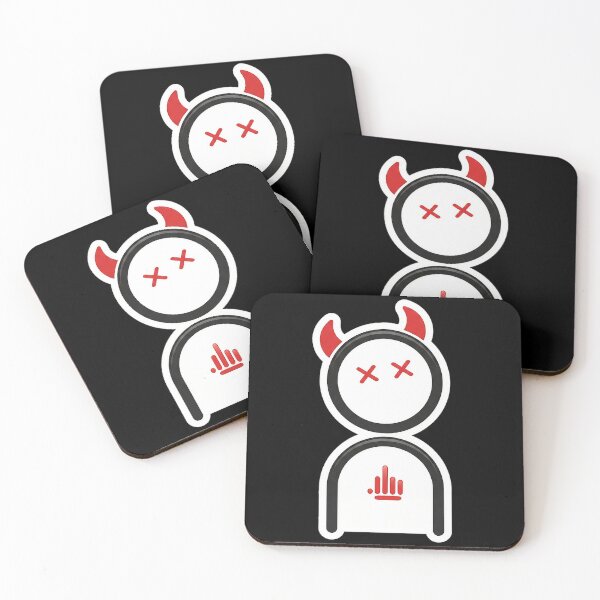 Item preview, Rebel Devil Doodle Sticker - Edgy Minimalist Demon Art designed and sold by ifundesign.