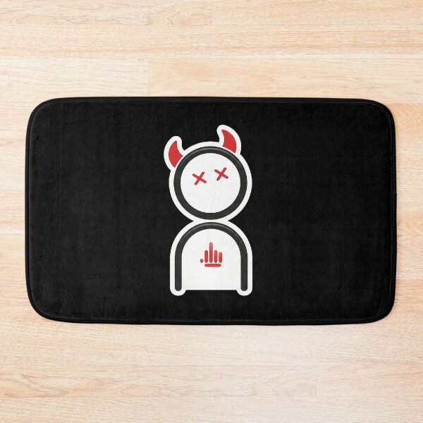 Item preview, Rebel Devil Doodle Sticker - Edgy Minimalist Demon Art designed and sold by ifundesign.