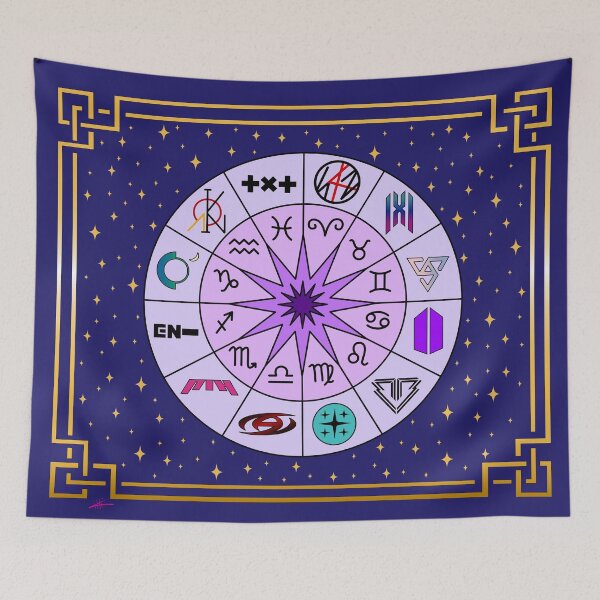 Item preview, KPOP Zodiac Wheel - Boy Groups designed and sold by Ikkified.