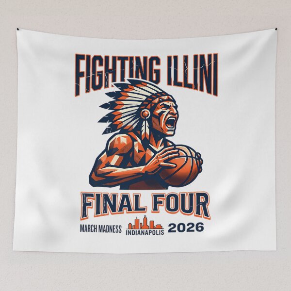 Item preview, Illinois Illini Final four 2026 Men's March Madness Basketball designed and sold by TomatiLove.