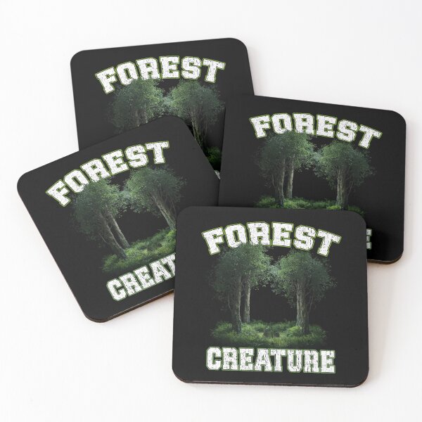 Item preview, Forest Creature - Distressed Nature Trees nature lover off-grid living forest bathing enjoy the wilderness cottage life designed and sold by Jt41.